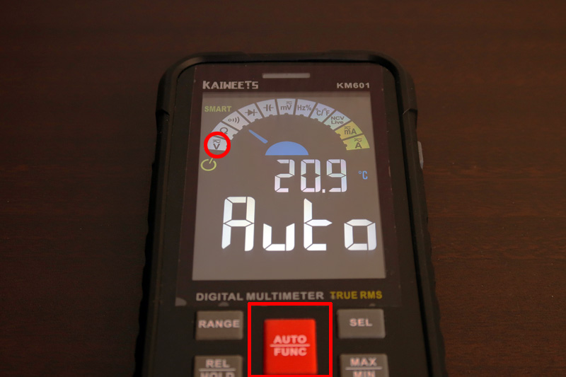 KM601手動電圧測定